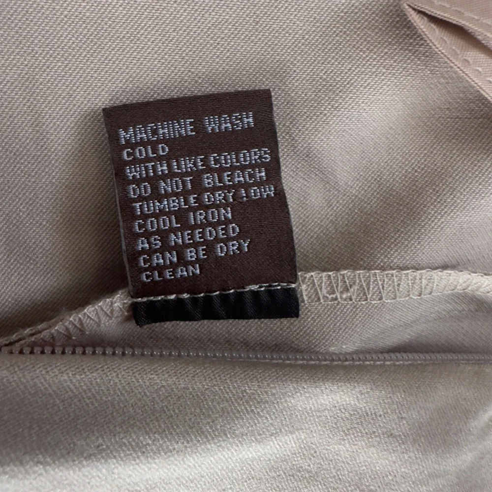 J.McLaughlin Beige Pants Size 12 Straight Leg Casual‎ Career Trousers